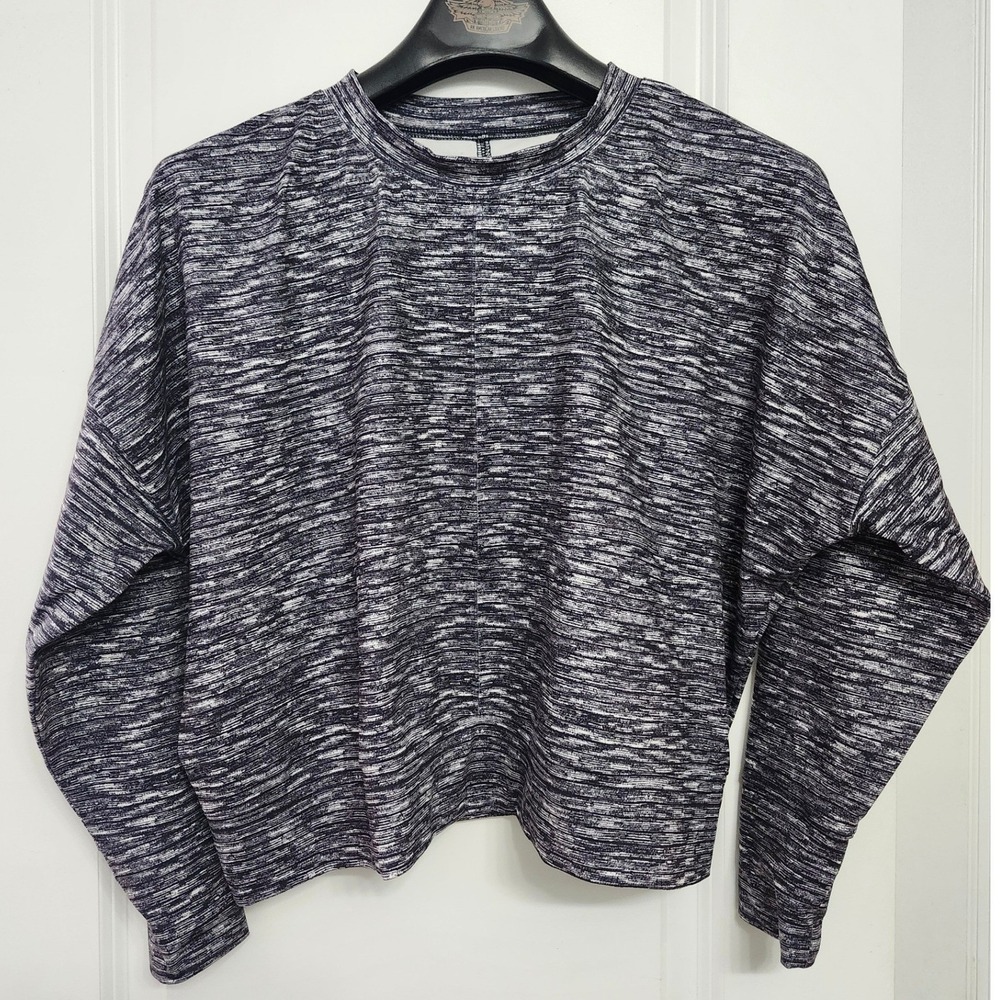 Lou & Grey Marled Knit Pullover Sweatshirt Women Size Medium - Picture 2 of 6